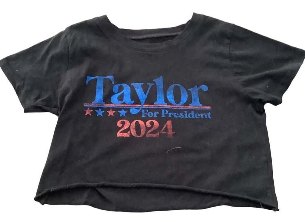 Prince Peter Taylor For President Crop Tee Size Large Black 2024